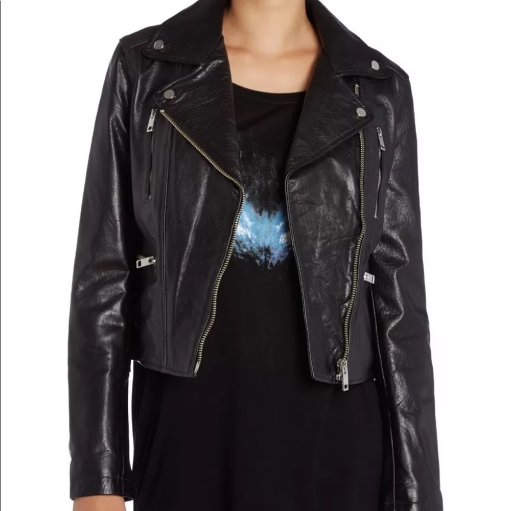 🖤 Diesel Black Leather Motorcycle Jacket